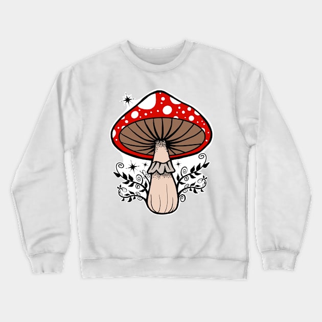 Mystic mushroom Crewneck Sweatshirt by Mystic Groove Goods